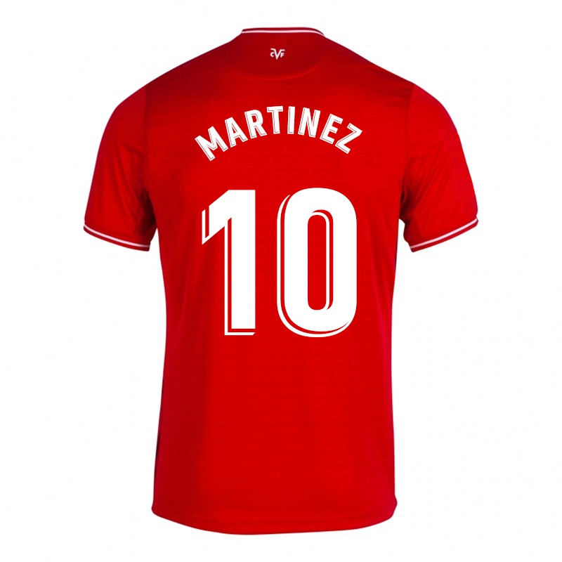 Homem Camisola Sara Martinez #10 Vermelho Alternativa 2021/22 Camisa