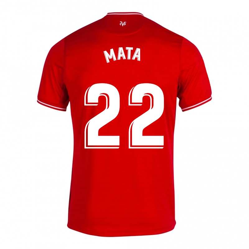 Homem Camisola Lara Mata #22 Vermelho Alternativa 2021/22 Camisa