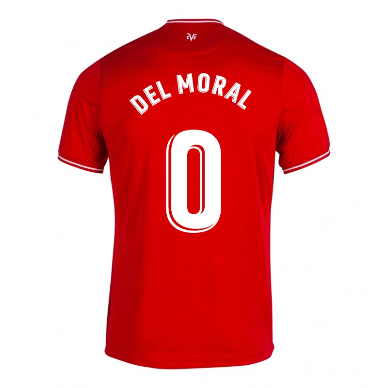 Homem Camisola Alberto Del Moral #0 Vermelho Alternativa 2021/22 Camisa