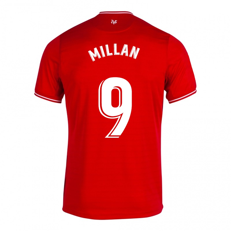 Homem Camisola Alex Millan #9 Vermelho Alternativa 2021/22 Camisa