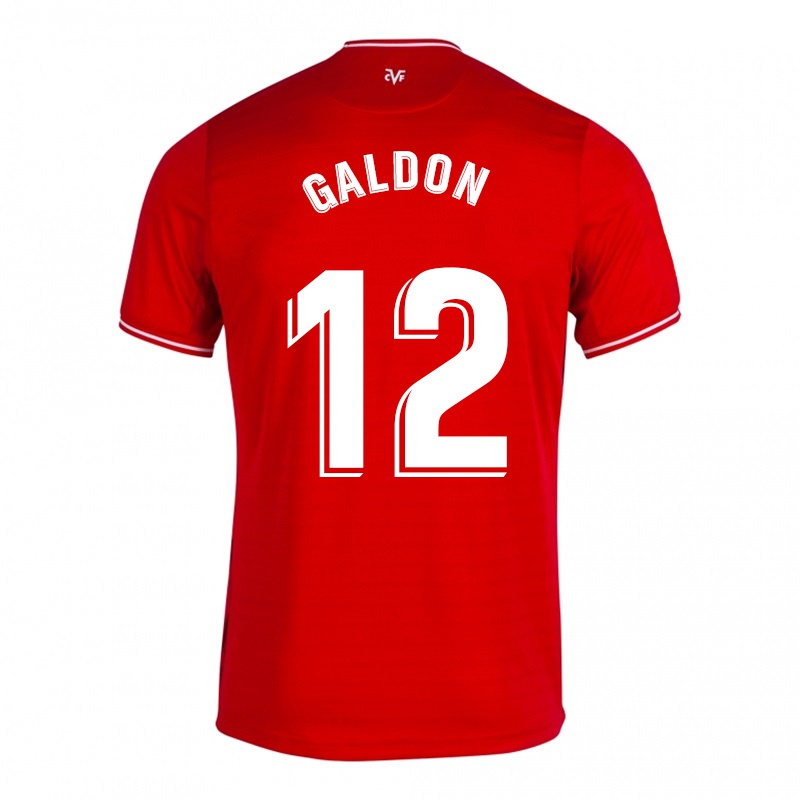 Homem Camisola Jorge Galdon #12 Vermelho Alternativa 2021/22 Camisa