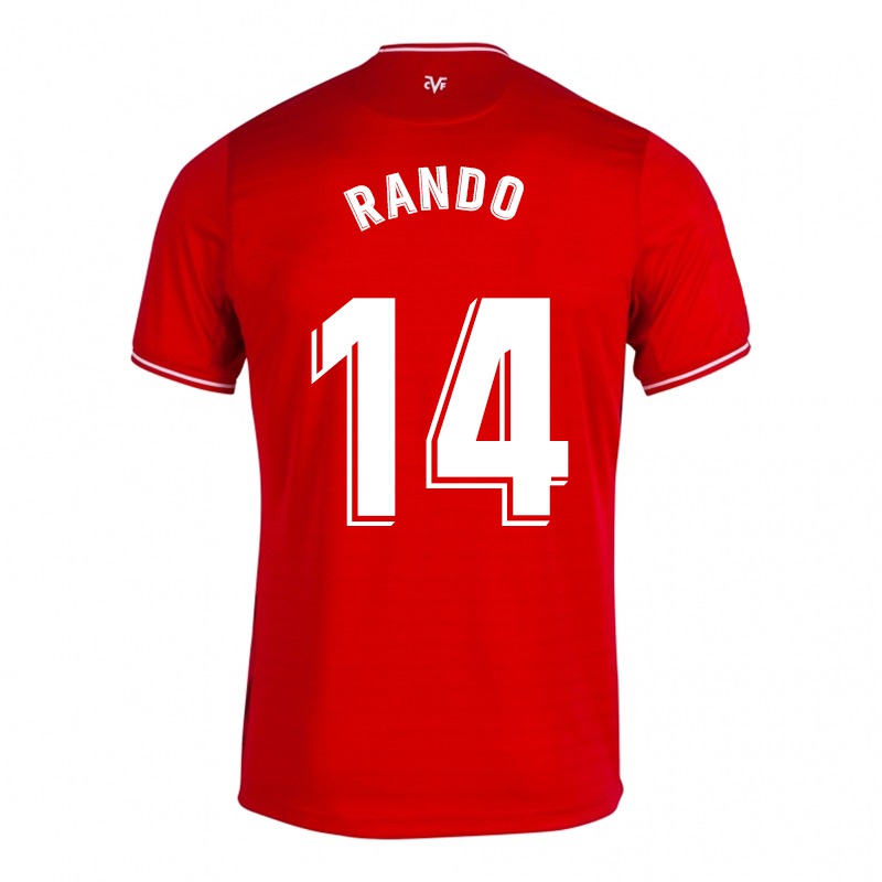 Homem Camisola Abraham Rando #14 Vermelho Alternativa 2021/22 Camisa