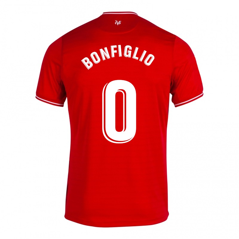 Homem Camisola Francisco Bonfiglio #0 Vermelho Alternativa 2021/22 Camisa