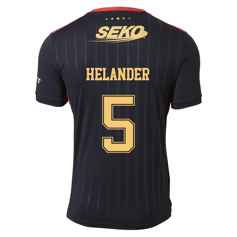 Homem Camisola Filip Helander #5 Preto Alternativa 2021/22 Camisa