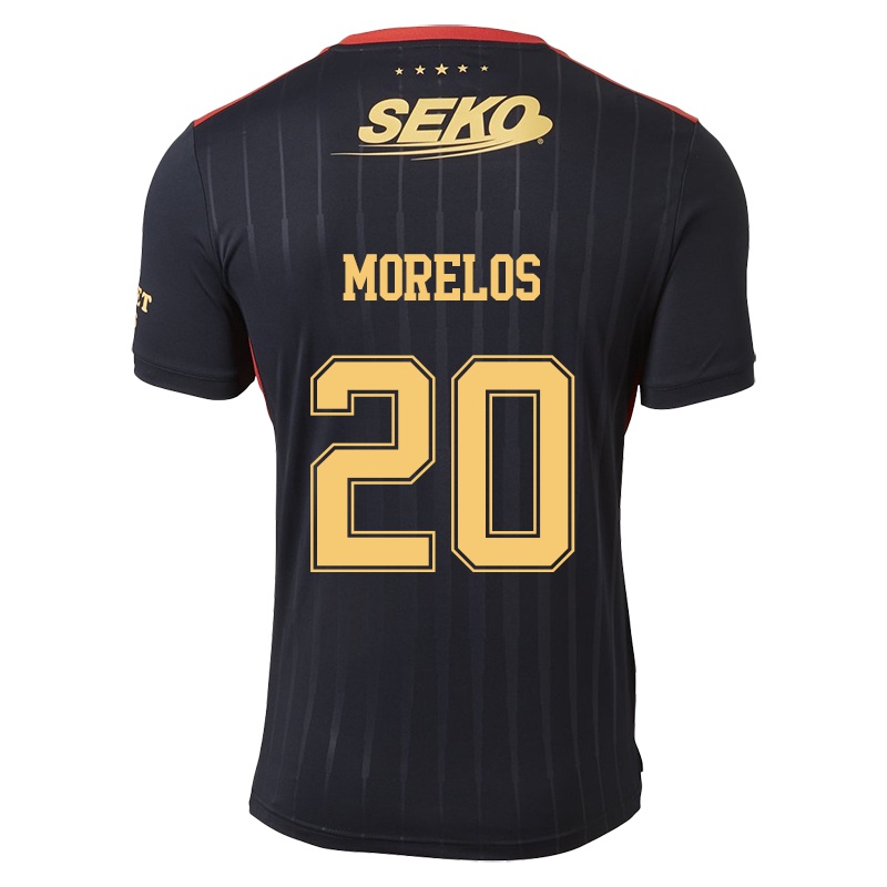 Homem Camisola Alfredo Morelos #20 Preto Alternativa 2021/22 Camisa