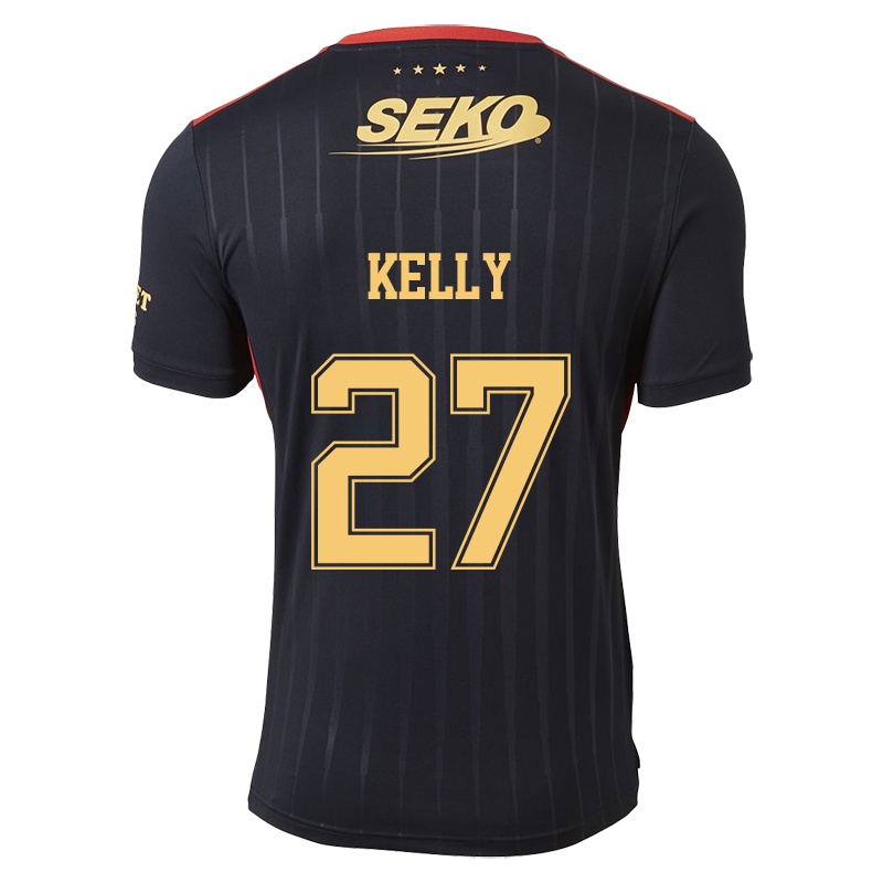 Homem Camisola Stephen Kelly #27 Preto Alternativa 2021/22 Camisa
