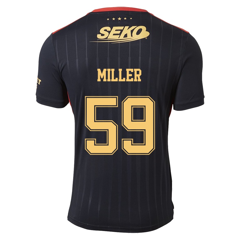 Homem Camisola Murray Miller #59 Preto Alternativa 2021/22 Camisa