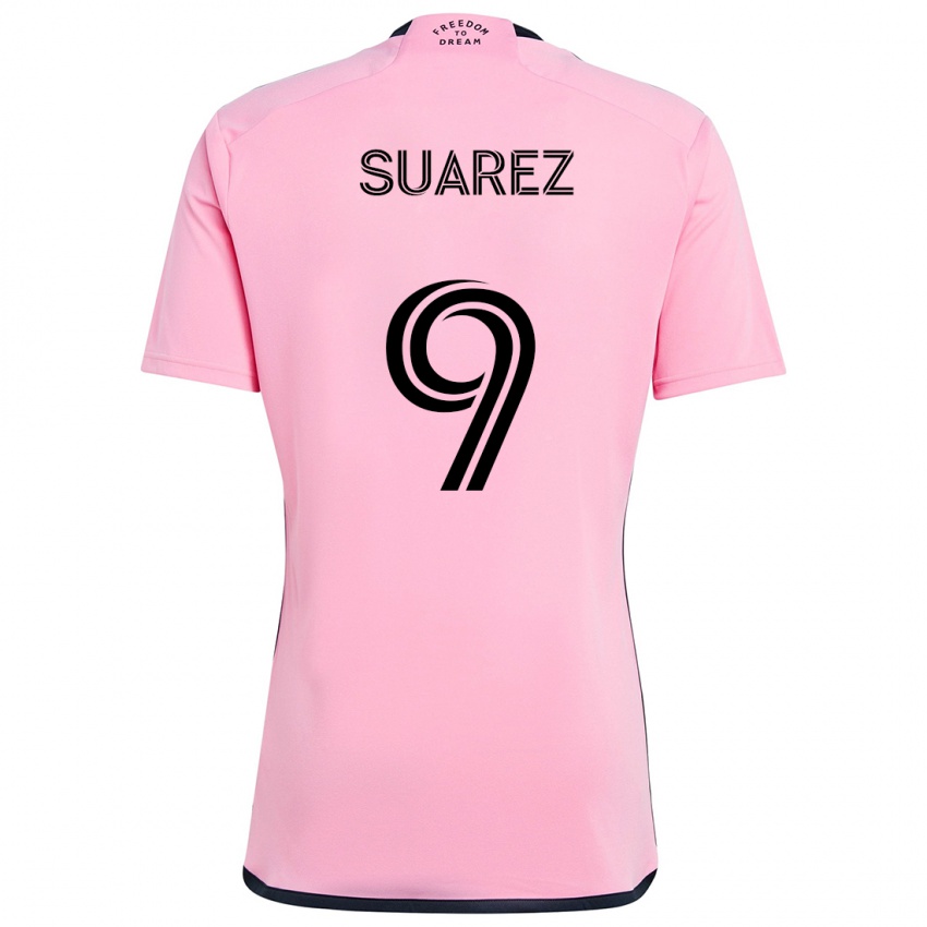 Criança Camisola Luis Suárez #9 Cor-De-Rosa Principal 2024/25 Camisa