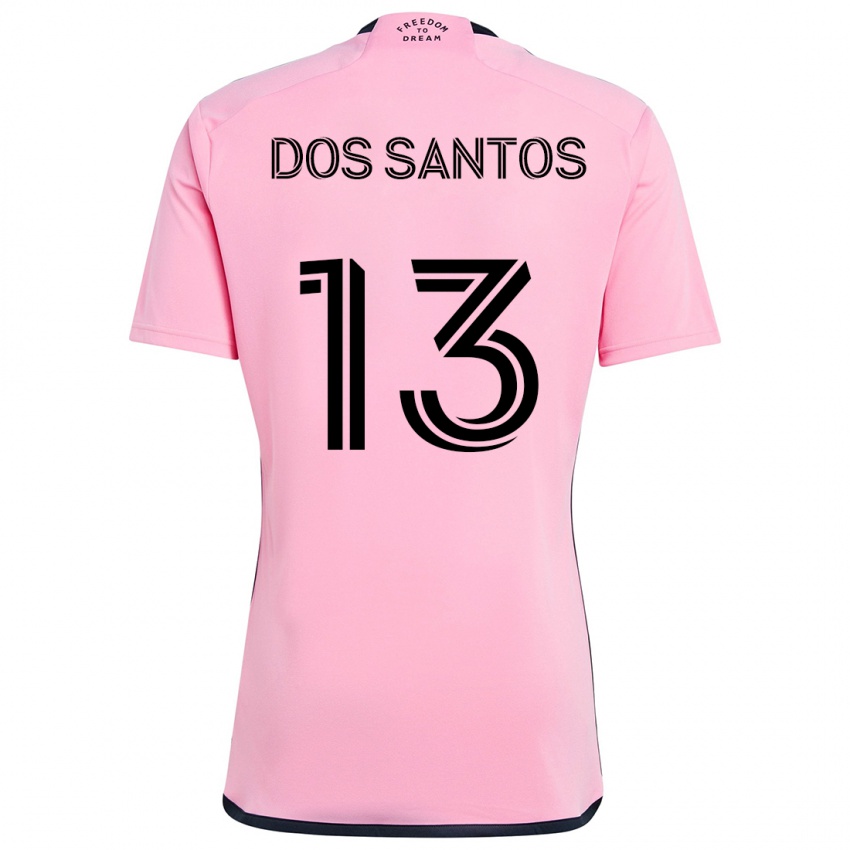 Criança Camisola Cj Dos Santos #13 Cor-De-Rosa Principal 2024/25 Camisa