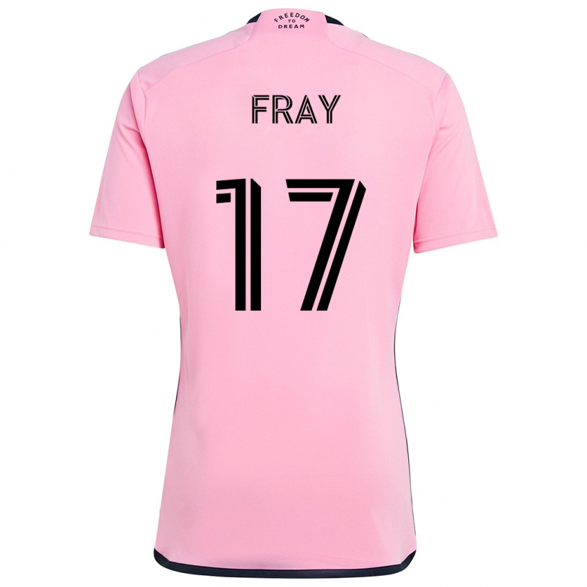 Criança Camisola Ian Fray #17 Cor-De-Rosa Principal 2024/25 Camisa