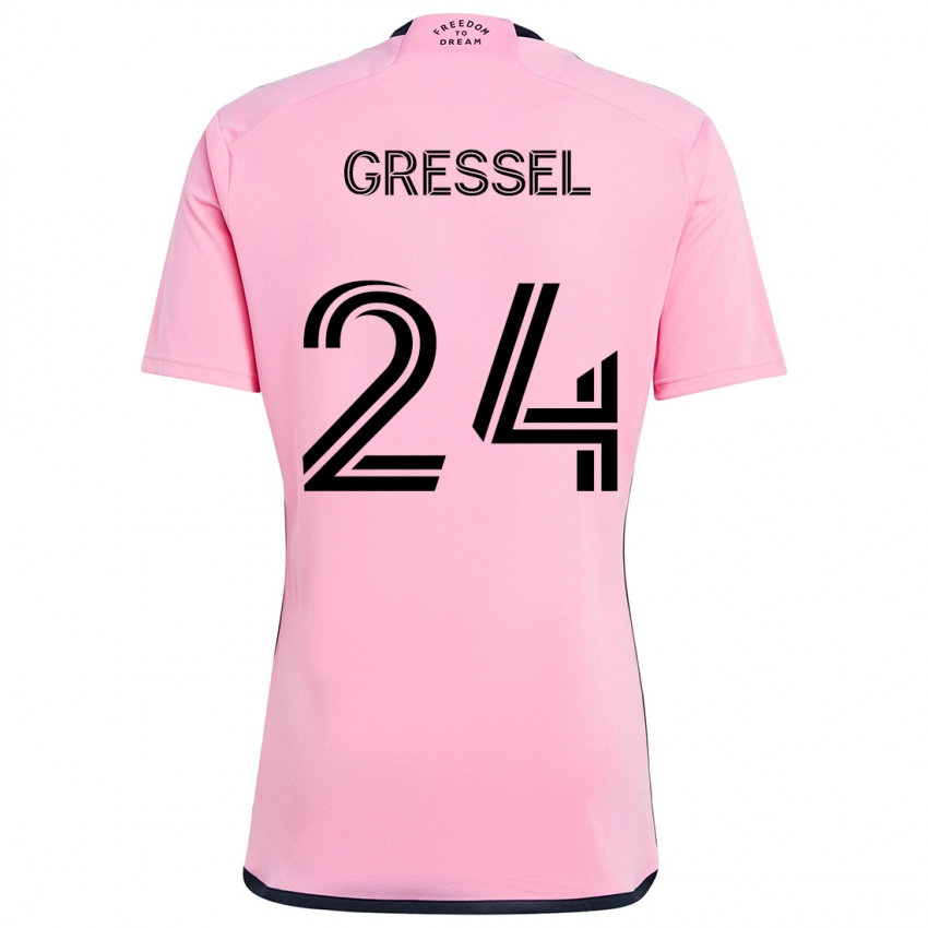 Criança Camisola Julian Gressel #24 Cor-De-Rosa Principal 2024/25 Camisa