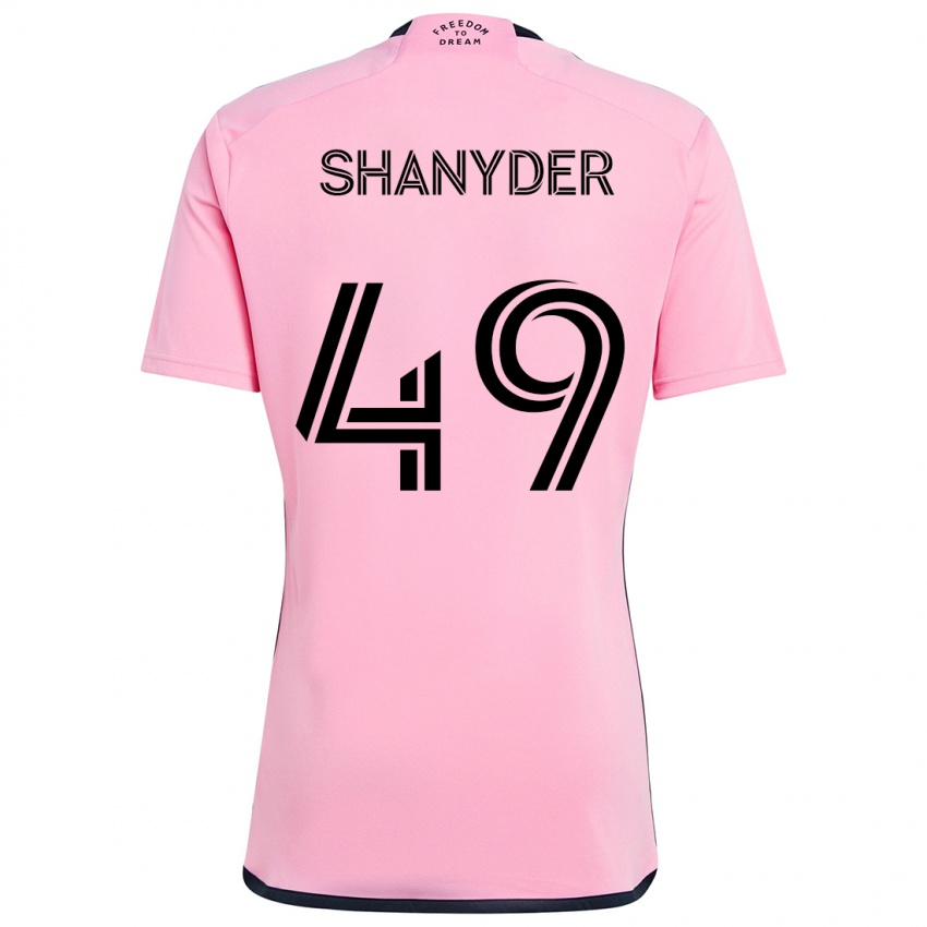 Criança Camisola Shanyder Borgelin #49 Cor-De-Rosa Principal 2024/25 Camisa