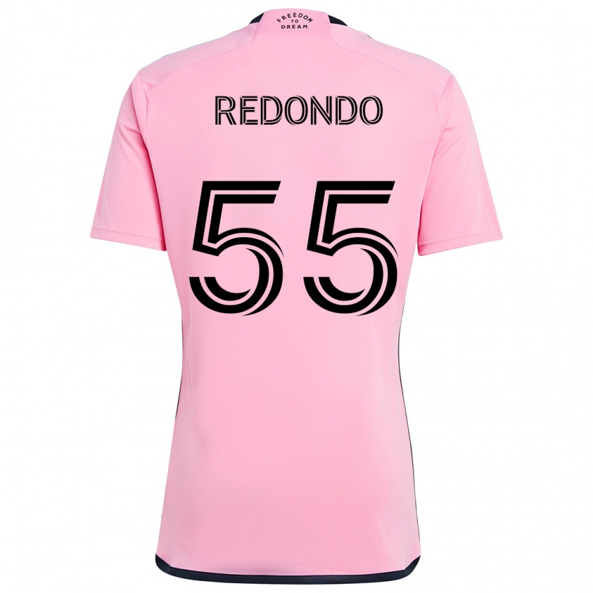 Criança Camisola Federico Redondo #55 Cor-De-Rosa Principal 2024/25 Camisa