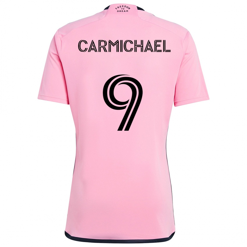 Criança Camisola Ryan Carmichael #9 Cor-De-Rosa Principal 2024/25 Camisa