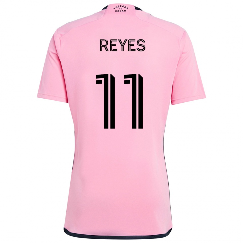 Criança Camisola Dairon Reyes #11 Cor-De-Rosa Principal 2024/25 Camisa