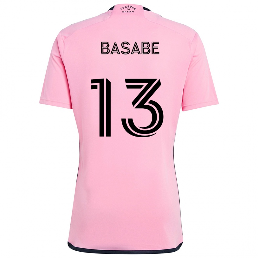 Criança Camisola Samuel Basabe #13 Cor-De-Rosa Principal 2024/25 Camisa