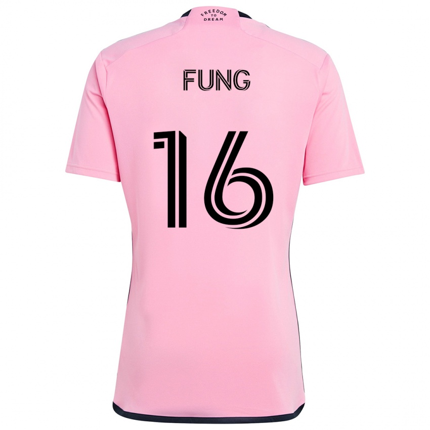 Criança Camisola Victor Fung #16 Cor-De-Rosa Principal 2024/25 Camisa