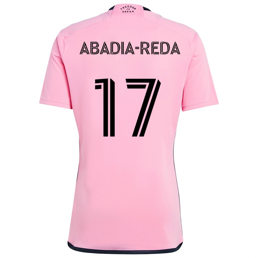 Criança Camisola Ezequiel Abadia-Reda #17 Cor-De-Rosa Principal 2024/25 Camisa