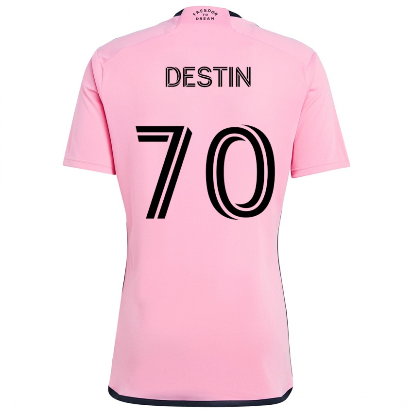 Criança Camisola Bryan Destin #70 Cor-De-Rosa Principal 2024/25 Camisa