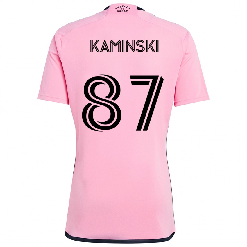 Criança Camisola Brett Kaminski #87 Cor-De-Rosa Principal 2024/25 Camisa