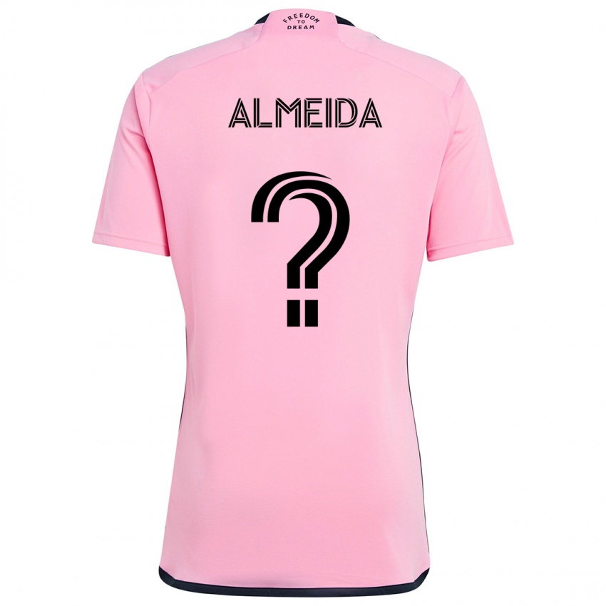 Criança Camisola Nicholas Almeida #0 Cor-De-Rosa Principal 2024/25 Camisa