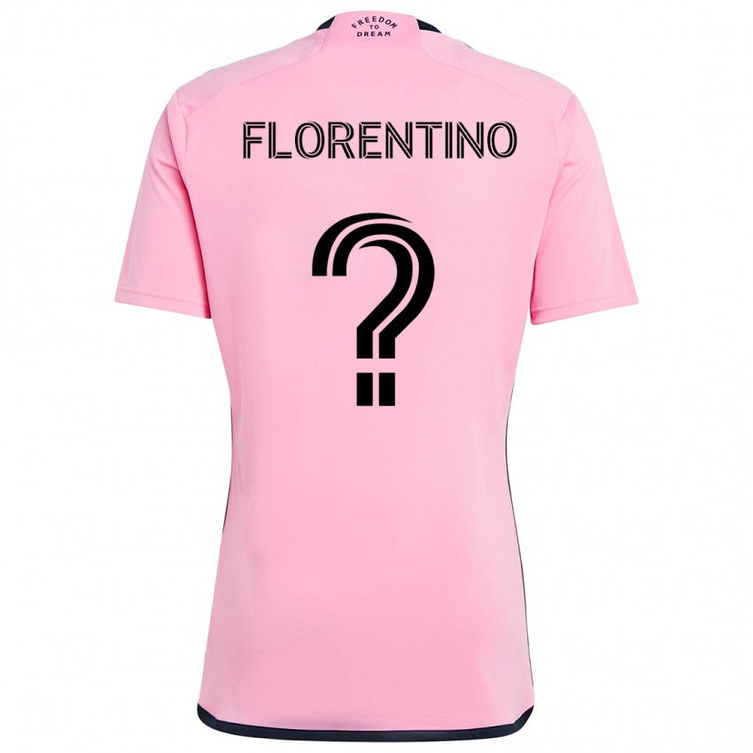 Criança Camisola Gabriel Florentino #0 Cor-De-Rosa Principal 2024/25 Camisa