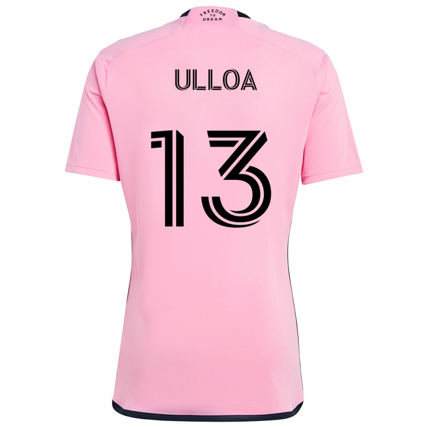 Criança Camisola Víctor Ulloa #13 Cor-De-Rosa Principal 2024/25 Camisa