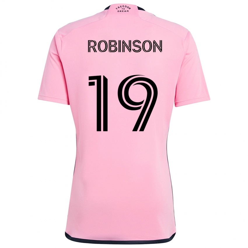 Criança Camisola Robbie Robinson #19 Cor-De-Rosa Principal 2024/25 Camisa