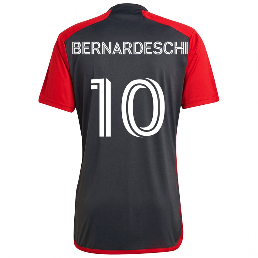 Criança Camisola Federico Bernardeschi #10 Vermelho Acinzentado Principal 2024/25 Camisa