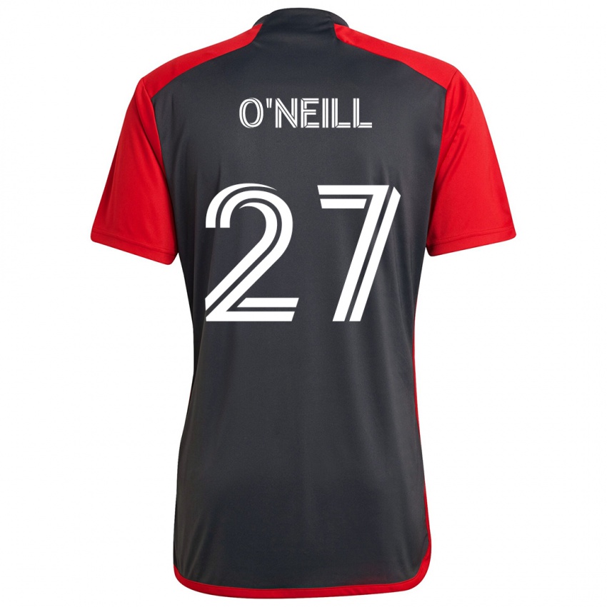 Criança Camisola Shane O'neill #27 Vermelho Acinzentado Principal 2024/25 Camisa