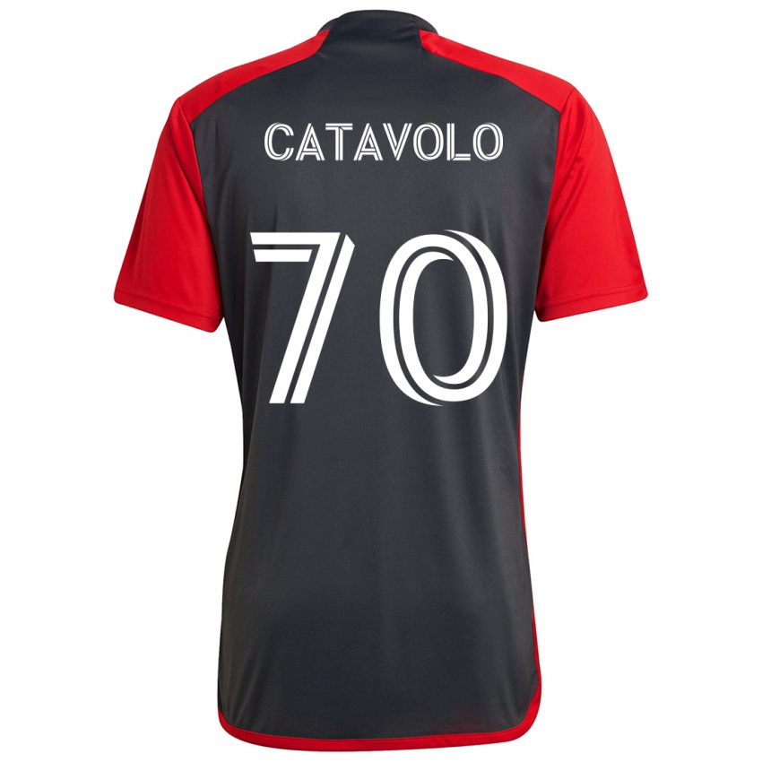 Criança Camisola Matthew Catavolo #70 Vermelho Acinzentado Principal 2024/25 Camisa