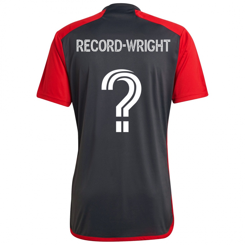 Criança Camisola Kemari Record-Wright #0 Vermelho Acinzentado Principal 2024/25 Camisa