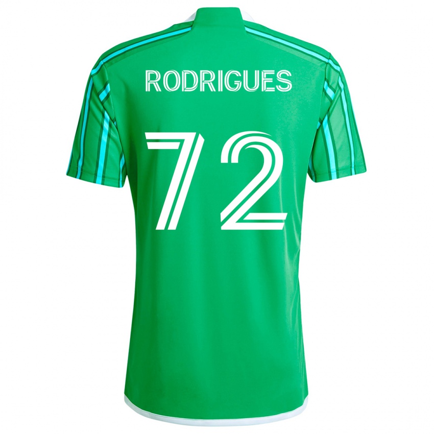 Criança Camisola Braudílio Rodrigues #72 Verde Branco Principal 2024/25 Camisa