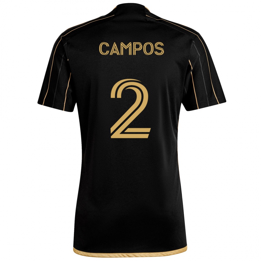 Criança Camisola Omar Campos #2 Ouro Preto Principal 2024/25 Camisa