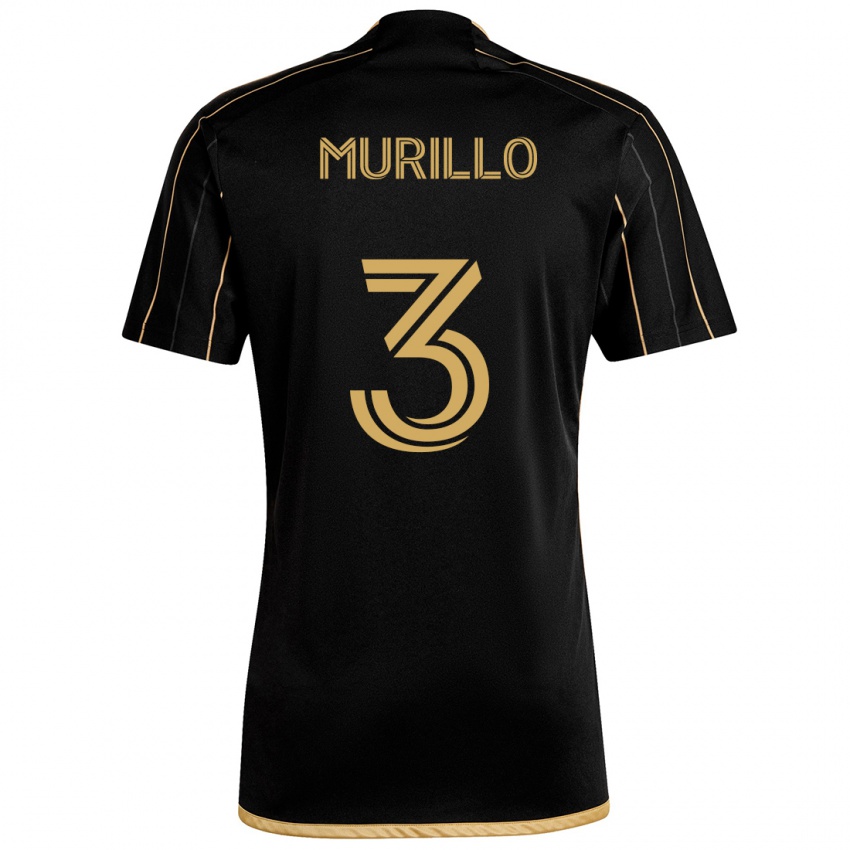 Criança Camisola Jesús Murillo #3 Ouro Preto Principal 2024/25 Camisa