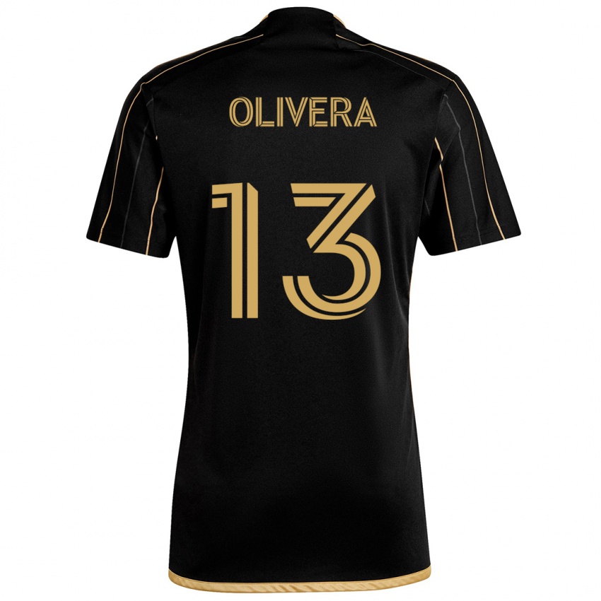 Criança Camisola Cristian Olivera #13 Ouro Preto Principal 2024/25 Camisa