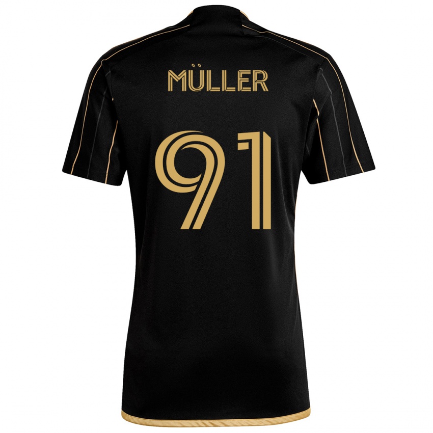 Criança Camisola Luis Müller #91 Ouro Preto Principal 2024/25 Camisa