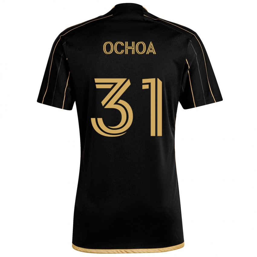 Criança Camisola David Ochoa #31 Ouro Preto Principal 2024/25 Camisa