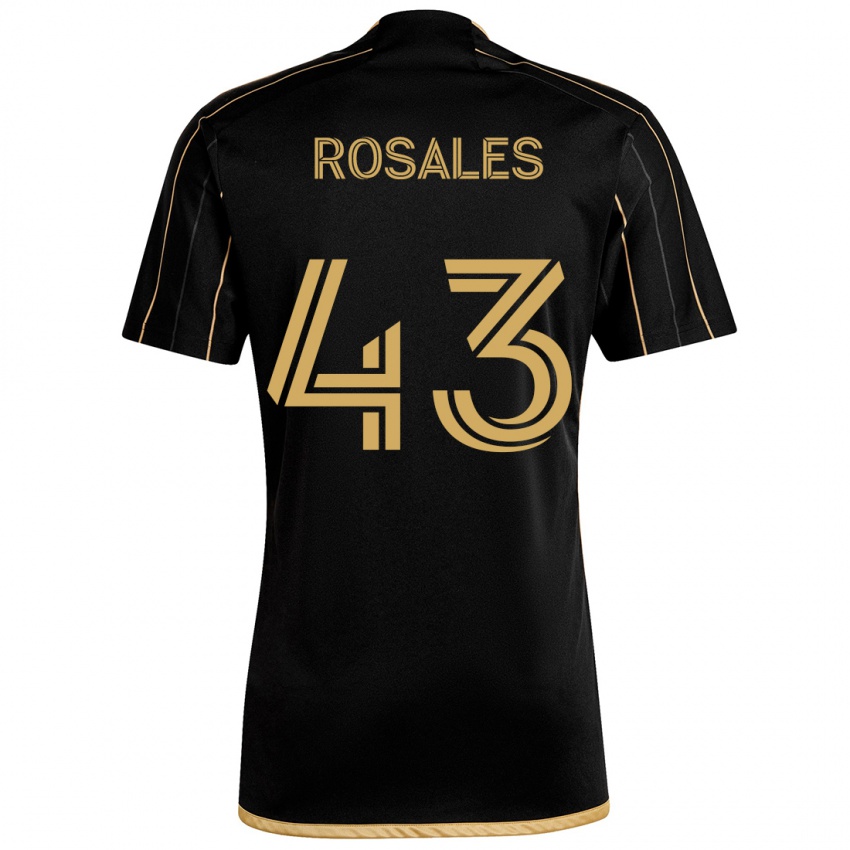 Criança Camisola Diego Rosales #43 Ouro Preto Principal 2024/25 Camisa