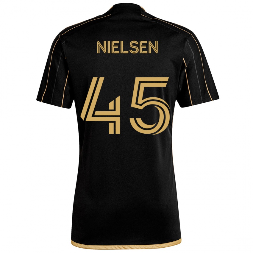 Criança Camisola Kenny Nielsen #45 Ouro Preto Principal 2024/25 Camisa