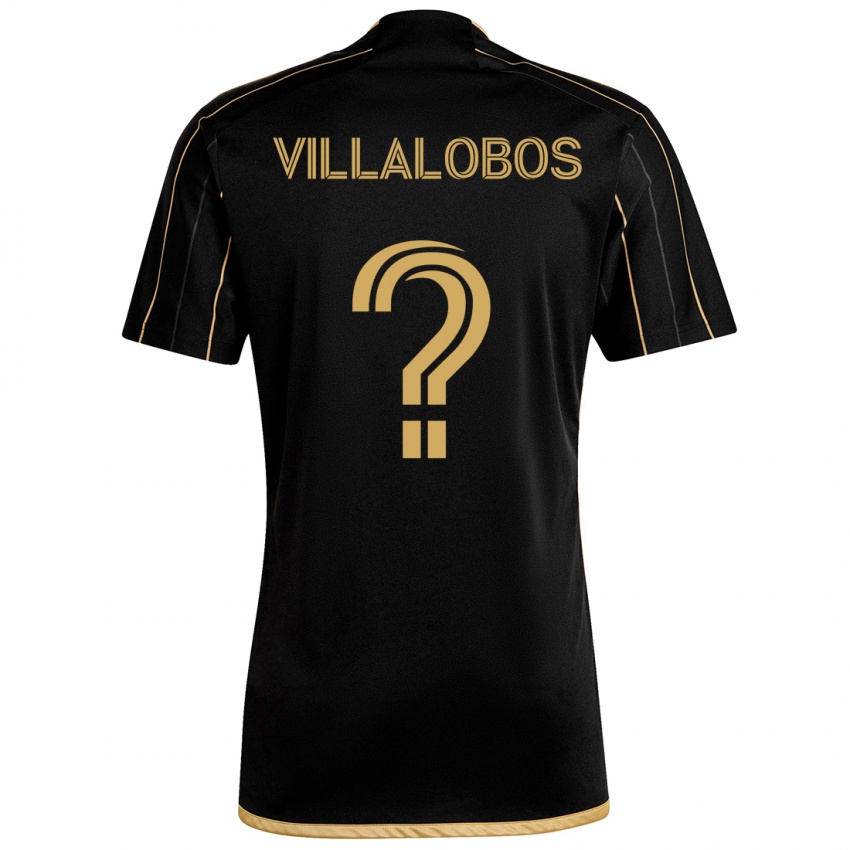 Criança Camisola Kristian Villalobos #0 Ouro Preto Principal 2024/25 Camisa