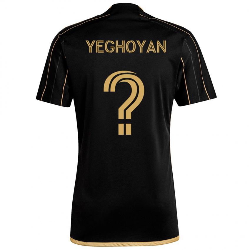 Criança Camisola David Yeghoyan #0 Ouro Preto Principal 2024/25 Camisa