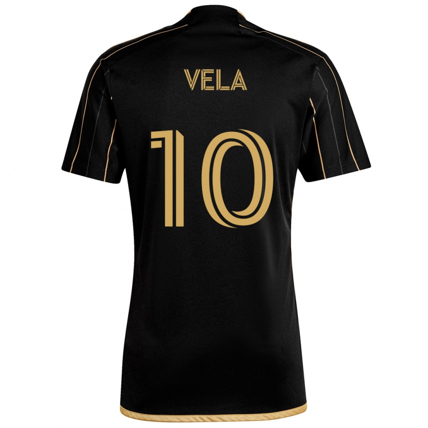 Criança Camisola Carlos Vela #10 Ouro Preto Principal 2024/25 Camisa