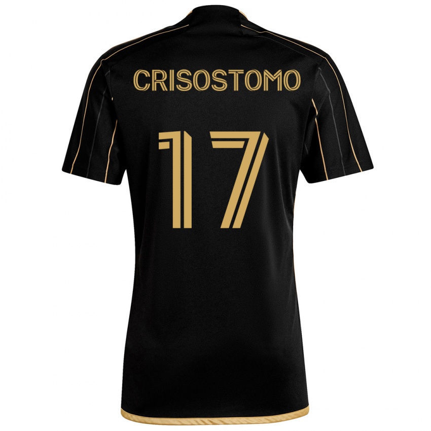 Criança Camisola Danny Crisostomo #17 Ouro Preto Principal 2024/25 Camisa