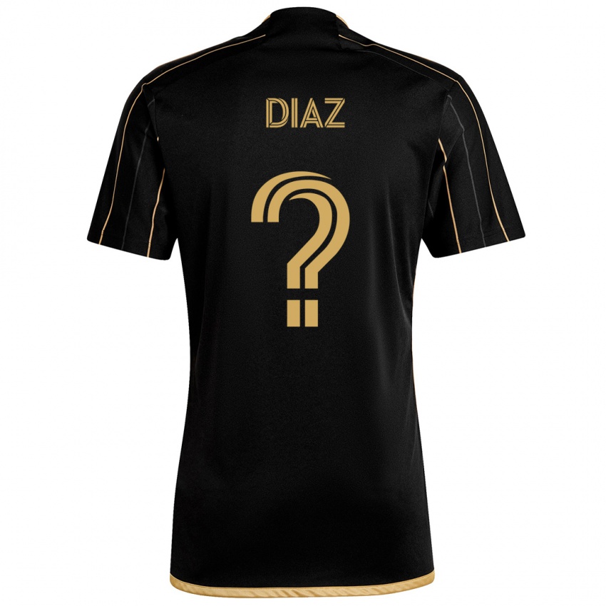 Criança Camisola Christian Díaz #0 Ouro Preto Principal 2024/25 Camisa