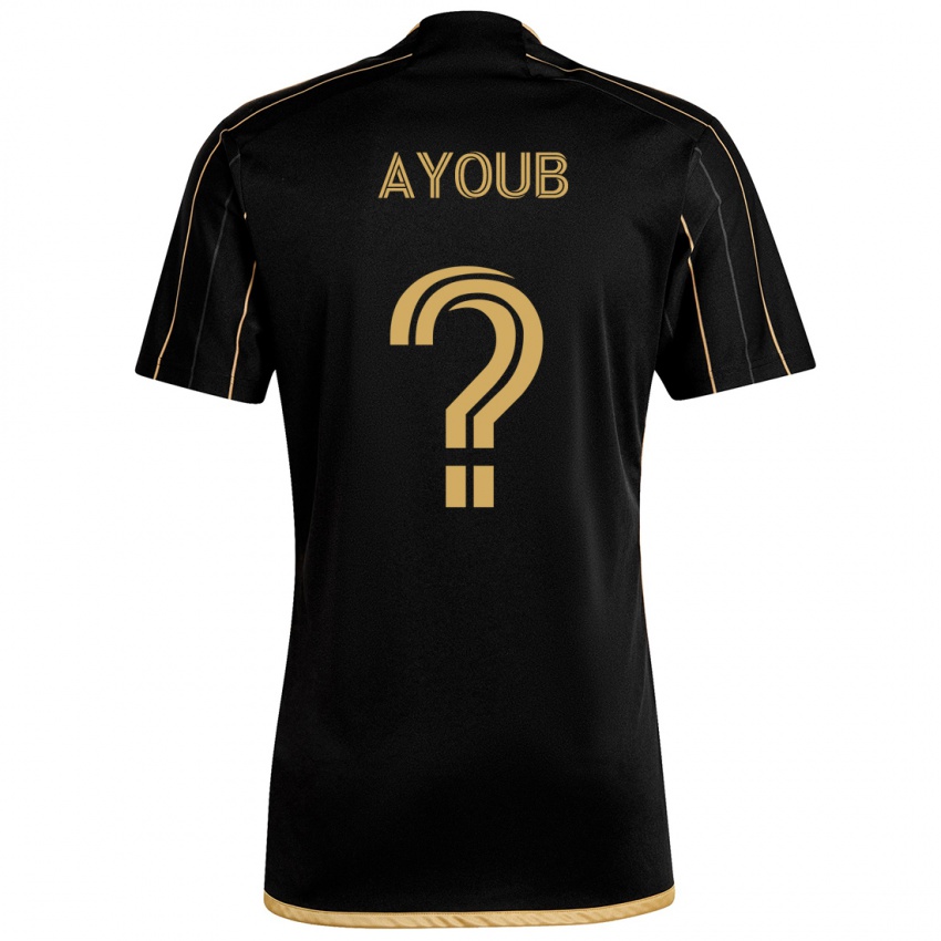 Criança Camisola Ryan Ayoub #0 Ouro Preto Principal 2024/25 Camisa