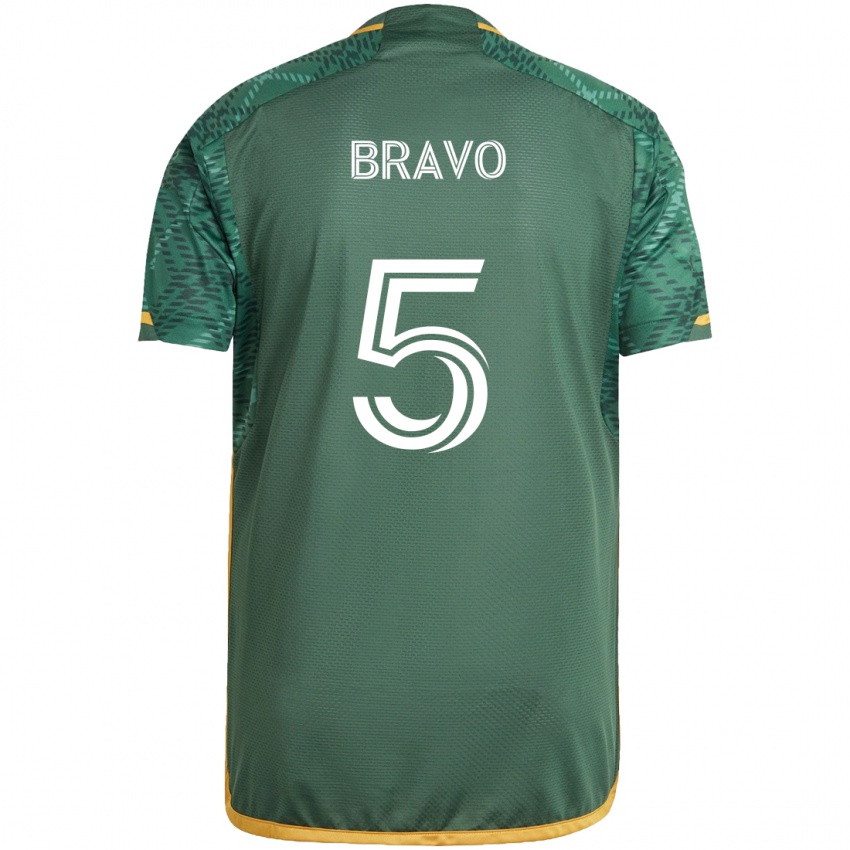 Criança Camisola Claudio Bravo #5 Green Orange Principal 2024/25 Camisa