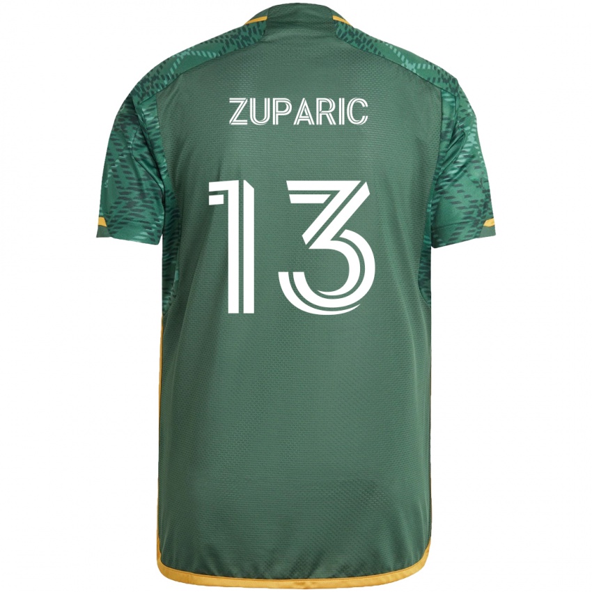 Criança Camisola Dario Zuparic #13 Green Orange Principal 2024/25 Camisa