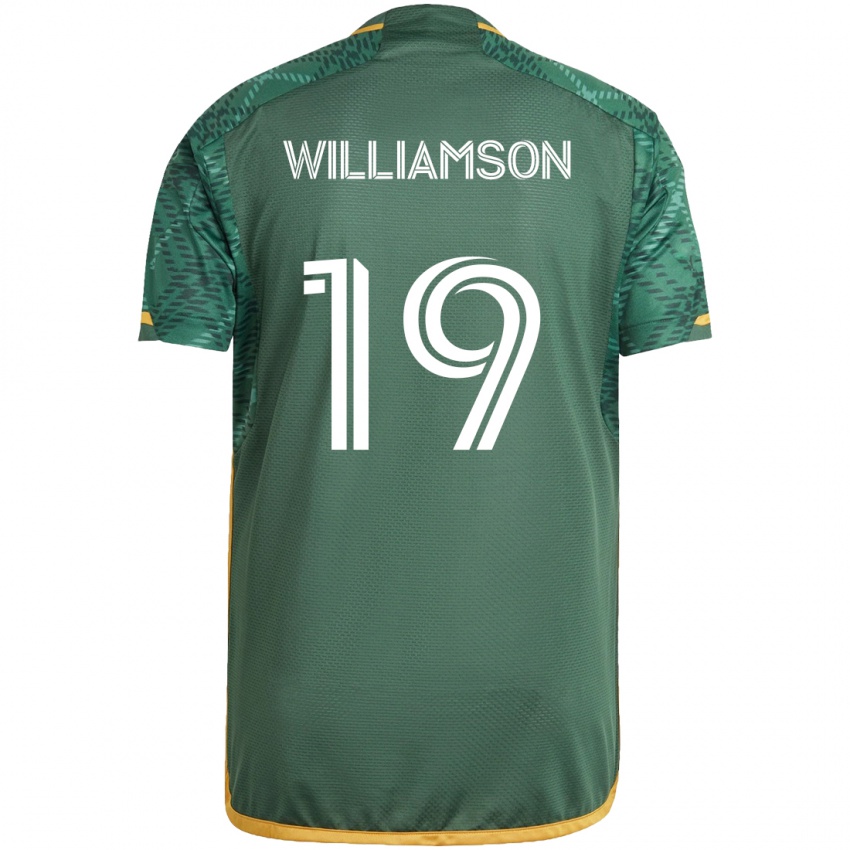 Criança Camisola Eryk Williamson #19 Green Orange Principal 2024/25 Camisa