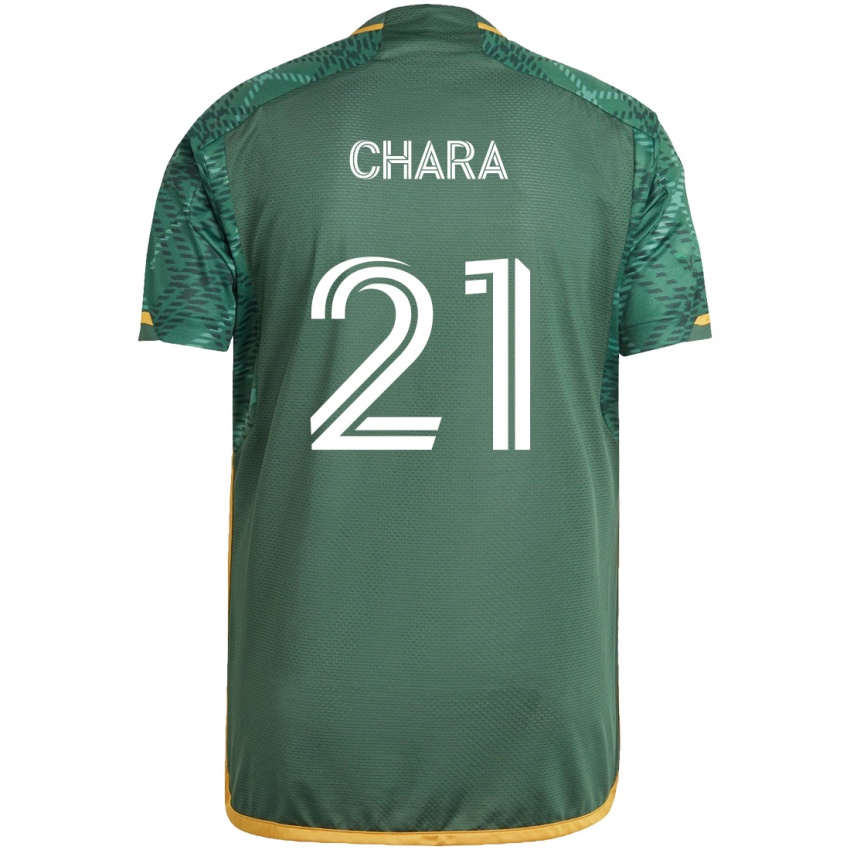 Criança Camisola Diego Chará #21 Green Orange Principal 2024/25 Camisa